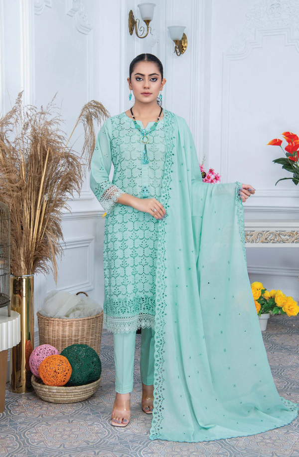 D/08 X15188 Chikankari Embroidered Lawn by Rangriti