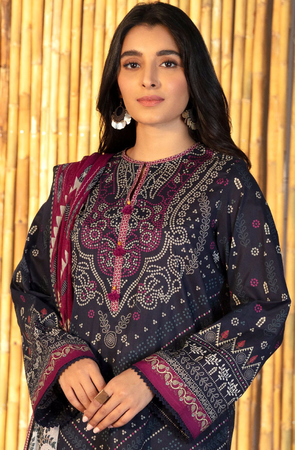 U3-DY22V4-7WS Unstitched Printed Lawn Collection 2025 Volume-7 by Sapphire