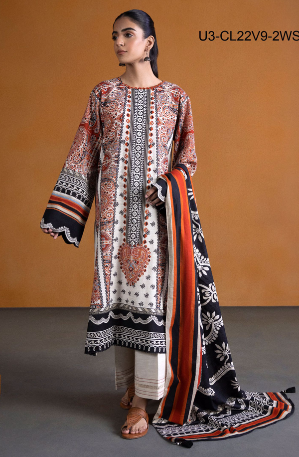 U3-CL22V9-2WS Unstitched Printed Lawn Collection 2025 Volume-7 by Sapphire