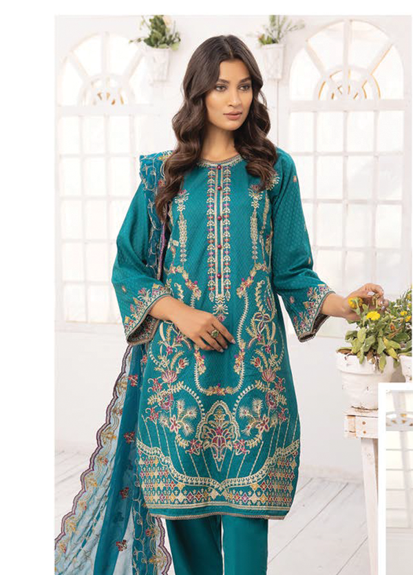 HH-CC-008 Aafreen Vol-2 Luxury Unstitched Embroidered Collection by H&H Textiles