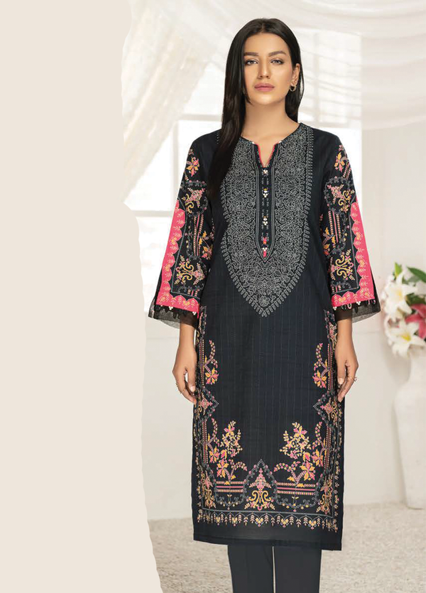 U2541 Black Viscose Lawn Shirt 1 Piece by LimeLight