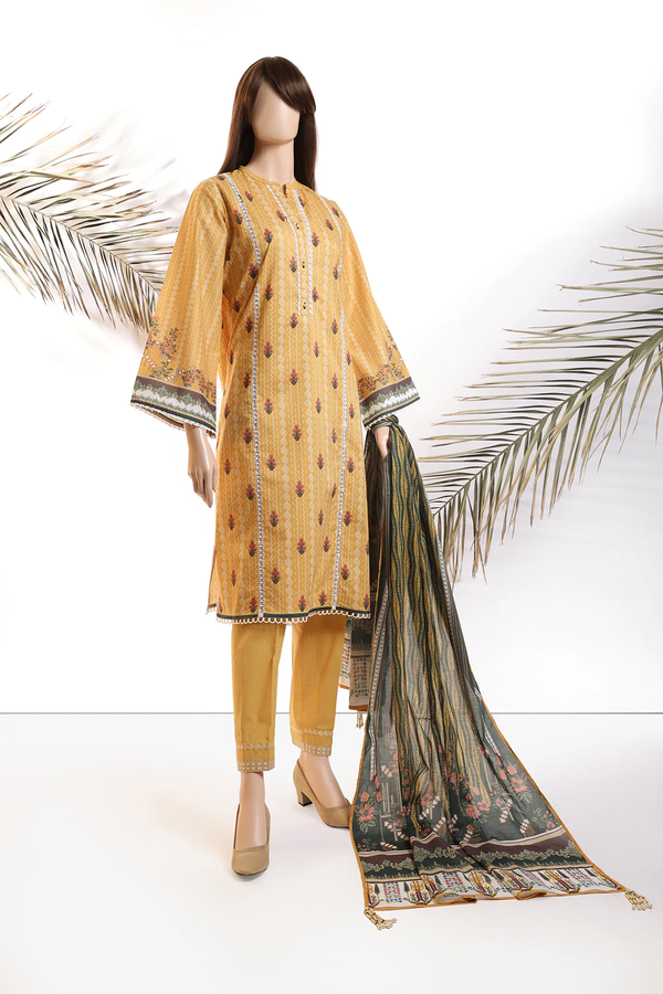 KS-CC-003 Kefi Printed Lawn Unstitched 3 Piece Suit by SAYA