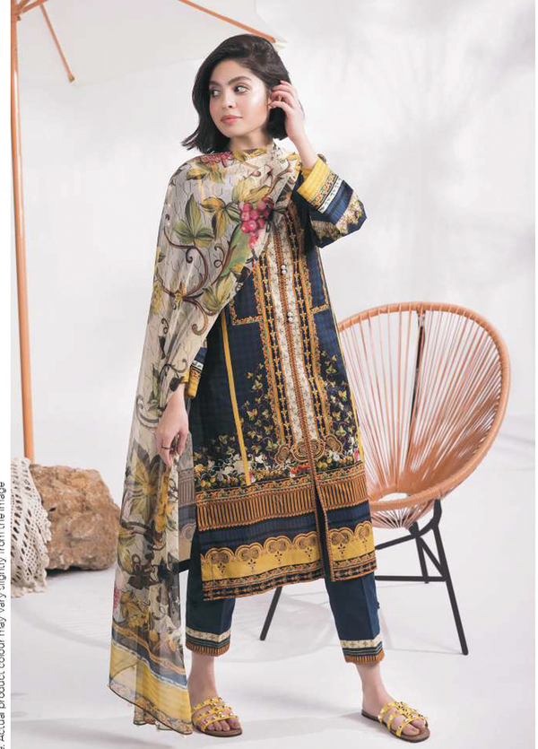 3DP-DAYV10-4AR Unstitched 3-piece Suit Printed Lawn Vol-6 by Sapphire