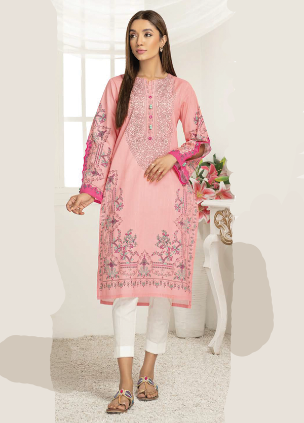 U2541 Pink Viscose Lawn Shirt 1 Piece by LimeLight