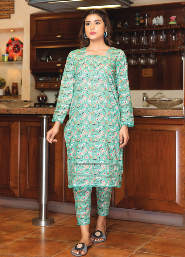 IS2PCV3-9 Identic Sepertes 2 piece Vol 3 Summer Lawn by Regalia Textiles