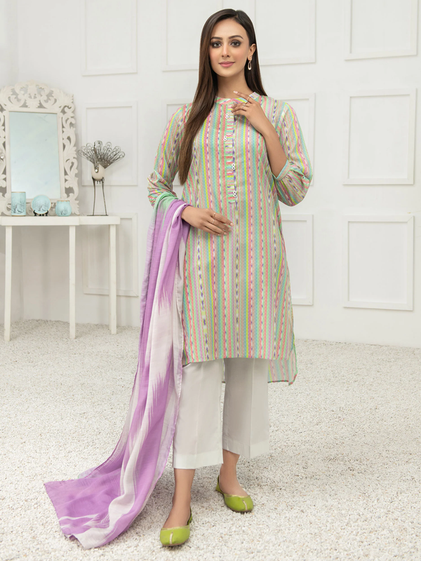 U2393 Lime Green Printed 2 Piece Suit by LimeLight