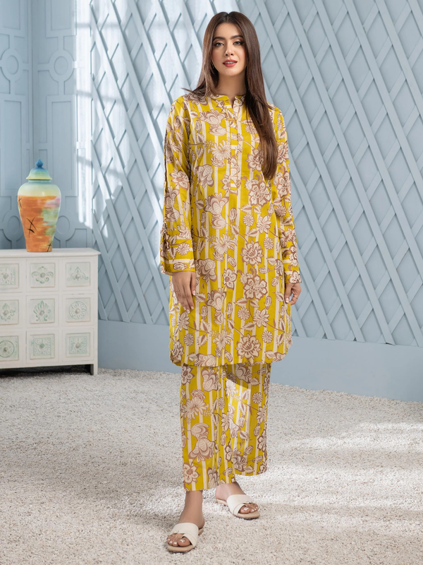 U2815 Parrot Green Lawn Pasting Shirt 1 Piece by LimeLight