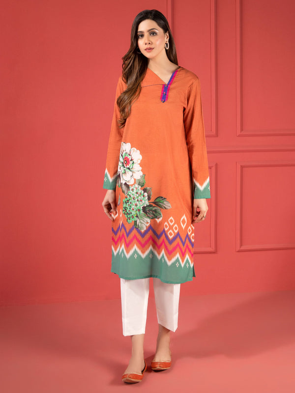 U1989SH-SSH-PCH Unstitched 1 Piece Printed Lawn Shirt by Limelight