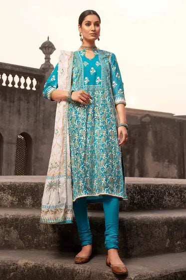 AG-CC-037 2PC Unstitched Printed Lawn Vintage Garden by Gul Ahmed
