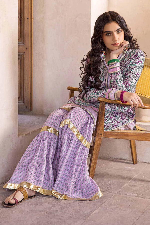 AG-CC-011 2PC Unstitched Printed Lawn Vintage Garden by Gul Ahmed